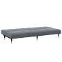 Zweiplätziges Schlafsofa mit dunkelgrauem Samt-Hocker. von , Sofas - Ref: Foro24-3258146, Preis: 336,30 €, Rabatt: %