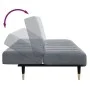 Zweiplätziges Schlafsofa mit dunkelgrauem Samt-Hocker. von , Sofas - Ref: Foro24-3258146, Preis: 331,87 €, Rabatt: %
