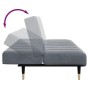 Zweiplätziges Schlafsofa mit dunkelgrauem Samt-Hocker. von , Sofas - Ref: Foro24-3258146, Preis: 336,30 €, Rabatt: %