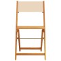 5-piece garden dining set, solid wood with beige fabric. by , Garden sets - Ref: Foro24-3281775, Price: 278,32 €, Discount: %