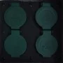Gartenstecker 4 Steckplätze wasserdicht Polyresin grau von vidaXL, Steckdosen - Ref: Foro24-48541, Preis: 44,29 €, Rabatt: %