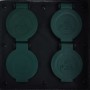 Gartenstecker 4 Steckplätze wasserdicht Polyresin grau von vidaXL, Steckdosen - Ref: Foro24-48541, Preis: 42,17 €, Rabatt: %