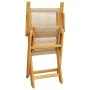 5-piece garden dining set made of solid wood and polypropylene in beige color. by , Garden sets - Ref: Foro24-3281819, Price:...