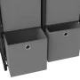 Shelving with 6 cubes with black fabric boxes 103x30x72.5 cm by vidaXL, Bookcases and shelves - Ref: Foro24-322607, Price: 47...