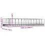 Aviary with silver steel extension 1246x414x212 cm by , Feet and bird cages - Ref: Foro24-3214282, Price: 1,00 €, Discount: %