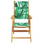 Sillas de jardín reclinables 8 uds madera maciza y tela verde de , Sillas de jardín - Ref: Foro24-3214552, Precio: 511,38 €