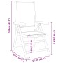 8 verstellbare Gartenstühle aus Massivholz und grünem Stoff von , Gartenstühle - Ref: Foro24-3214552, Preis: 586,33 €, Rabatt: %