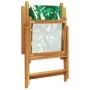 Reclining garden chairs, set of 4, made of solid wood and green fabric. by , Garden chairs - Ref: Foro24-3214550, Price: 289,...