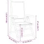 Reclining garden chairs, set of 4, made of solid wood and green fabric. by , Garden chairs - Ref: Foro24-3214550, Price: 289,...