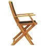 4 verstellbare Gartenstühle aus massivem Akazienholz in Schwarz von , Gartenstühle - Ref: Foro24-3214565, Preis: 291,17 €, Ra...