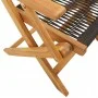 4 verstellbare Gartenstühle aus massivem Akazienholz in Schwarz von , Gartenstühle - Ref: Foro24-3214565, Preis: 291,17 €, Ra...
