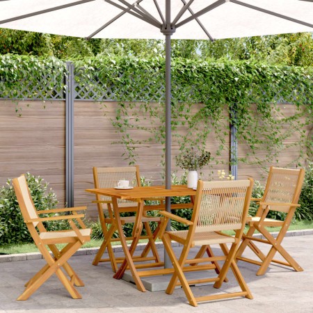 Faltbare Gartenstühle, 4 Stück Massivholz Akazie in Beige. von , Gartenstühle - Ref: Foro24-3214571, Preis: 363,73 €, Rabatt: %