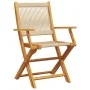 Faltbare Gartenstühle, 4 Stück Massivholz Akazie in Beige. von , Gartenstühle - Ref: Foro24-3214571, Preis: 355,24 €, Rabatt: %