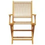 Faltbare Gartenstühle, 4 Stück Massivholz Akazie in Beige. von , Gartenstühle - Ref: Foro24-3214571, Preis: 355,24 €, Rabatt: %