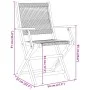 Folding garden chairs 4 pcs solid acacia wood beige by , Garden chairs - Ref: Foro24-3214571, Price: 354,61 €, Discount: %