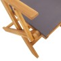 Faltbare Gartenstühle, 6 Stück Massivholz und anthrazitfarbener Stoff von , Gartenstühle - Ref: Foro24-3214578, Preis: 327,83...