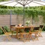 Sillas de jardín reclinables 6 uds madera maciza acacia negro de , Sillas de jardín - Ref: Foro24-3214602, Precio: 249,54 €, ...