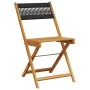 Sillas de jardín reclinables 6 uds madera maciza acacia negro de , Sillas de jardín - Ref: Foro24-3214602, Precio: 249,54 €, ...