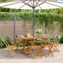 6 verstellbare Gartenstühle aus Massivholz und grünem Stoff von , Gartenstühle - Ref: Foro24-3214623, Preis: 238,89 €, Rabatt: %