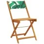 Reclining garden chairs, set of 6, made of solid wood and green fabric. by , Garden chairs - Ref: Foro24-3214623, Price: 249,...