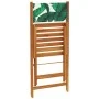 Reclining garden chairs, set of 6, made of solid wood and green fabric. by , Garden chairs - Ref: Foro24-3214623, Price: 249,...