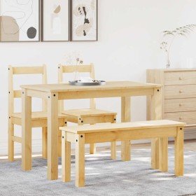 Juego de comedor Panama 4 pzas madera maciza de pino