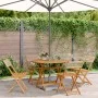 5-piece garden dining set made of PE rattan and solid beige wood. by , Garden sets - Ref: Foro24-3281768, Price: 258,17 €, Di...