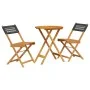 3-piece PE rattan and solid black wood bistro set by , Garden sets - Ref: Foro24-3281742, Price: 129,87 €, Discount: %