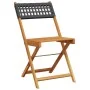 3-piece PE rattan and solid black wood bistro set by , Garden sets - Ref: Foro24-3281742, Price: 129,87 €, Discount: %