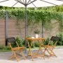 3-teiliges Bistro-Set aus PE-Rattan und massivem Schwarzholz von , Gartensets - Ref: Foro24-3281754, Preis: 139,72 €, Rabatt: %