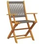 3-teiliges Bistro-Set aus Polypropylen und massivem grauem Holz. von , Gartensets - Ref: Foro24-3281794, Preis: 181,39 €, Rab...