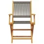 3-teiliges Bistro-Set aus Polypropylen und massivem grauem Holz. von , Gartensets - Ref: Foro24-3281794, Preis: 181,39 €, Rab...