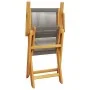 3-teiliges Bistro-Set aus Polypropylen und massivem grauem Holz. von , Gartensets - Ref: Foro24-3281794, Preis: 181,39 €, Rab...