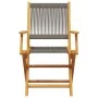 3-teiliges Bistro-Set aus Polypropylen und massivem grauem Holz. von , Gartensets - Ref: Foro24-3281806, Preis: 194,13 €, Rab...
