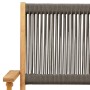 3-piece bistro set made of gray polypropylene and solid wood by , Garden sets - Ref: Foro24-3281806, Price: 196,38 €, Discoun...
