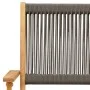 Juego de bistro de 3 piezas polipropileno y madera maciza gris de , Conjuntos de jardín - Ref: Foro24-3281806, Precio: 194,08...