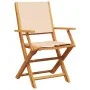 3-piece bistro set in beige fabric and solid wood by , Garden sets - Ref: Foro24-3281859, Price: 195,17 €, Discount: %