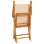 3-piece bistro set in beige fabric and solid wood by , Garden sets - Ref: Foro24-3281859, Price: 195,17 €, Discount: %