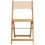 Juego de bistro de 3 piezas tela y madera maciza bej de , Conjuntos de jardín - Ref: Foro24-3281871, Precio: 154,25 €, Descue...