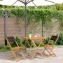 3-piece bistro set made of black polypropylene and solid wood by , Garden sets - Ref: Foro24-3281865, Price: 166,51 €, Discou...