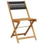 3-piece bistro set made of black polypropylene and solid wood by , Garden sets - Ref: Foro24-3281865, Price: 166,51 €, Discou...