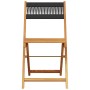3-piece bistro set made of black polypropylene and solid wood by , Garden sets - Ref: Foro24-3281865, Price: 156,08 €, Discou...