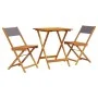 3-piece bistro set in anthracite fabric and solid wood by , Garden sets - Ref: Foro24-3281761, Price: 145,02 €, Discount: %