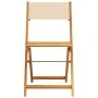 3-teiliges Bistro-Set aus Stoff und massivem Holz in Beige. von , Gartensets - Ref: Foro24-3281763, Preis: 139,33 €, Rabatt: %
