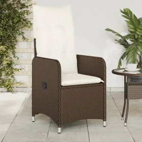Garten-Liegesessel mit braunen Kunststoff-Rattan-Kissen. von , Gartenstühle - Ref: Foro24-365681, Preis: 140,49 €, Rabatt: %