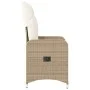 Garten-Liegestühle mit beigen Kissen, 2 Stück, PE-Rattan von , Gartenstühle - Ref: Foro24-365688, Preis: 261,81 €, Rabatt: %