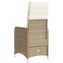 Garten-Liegestühle mit beigen Kissen, 2 Stück, PE-Rattan von , Gartenstühle - Ref: Foro24-365688, Preis: 267,89 €, Rabatt: %