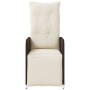 Reclining garden chairs with table 2 pcs brown PE rattan by , Garden chairs - Ref: Foro24-365706, Price: 287,31 €, Discount: %