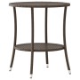 Reclining garden chairs with table 2 pcs brown PE rattan by , Garden chairs - Ref: Foro24-365706, Price: 287,31 €, Discount: %