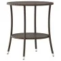 Reclining garden chairs with table 2 pcs brown PE rattan by , Garden chairs - Ref: Foro24-365706, Price: 280,78 €, Discount: %